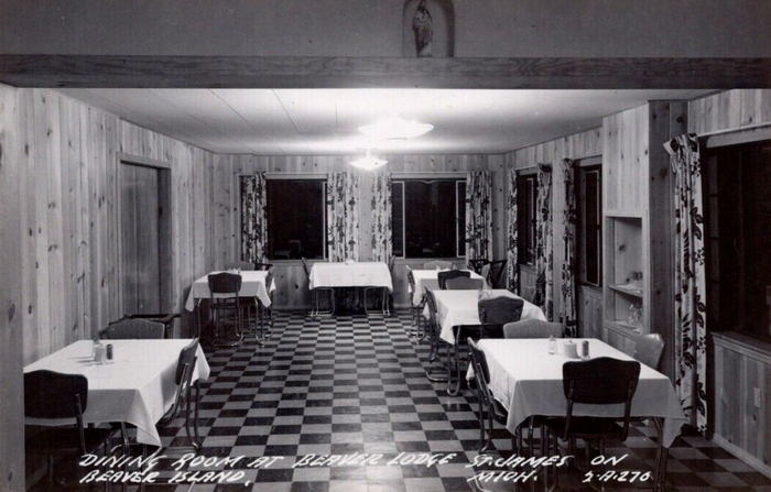 St. James (Beaver Island) - Old Postcard (newer photo)